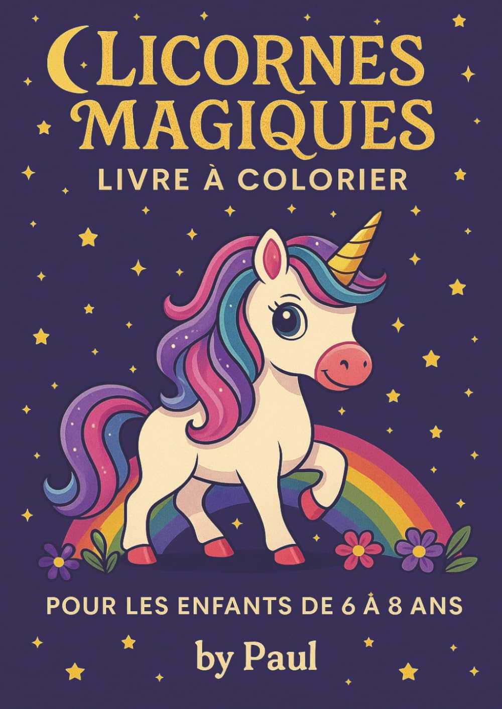 Licorne – Livre de Coloriage Magique pour Enfants cover